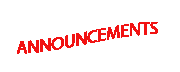 Special Announcement